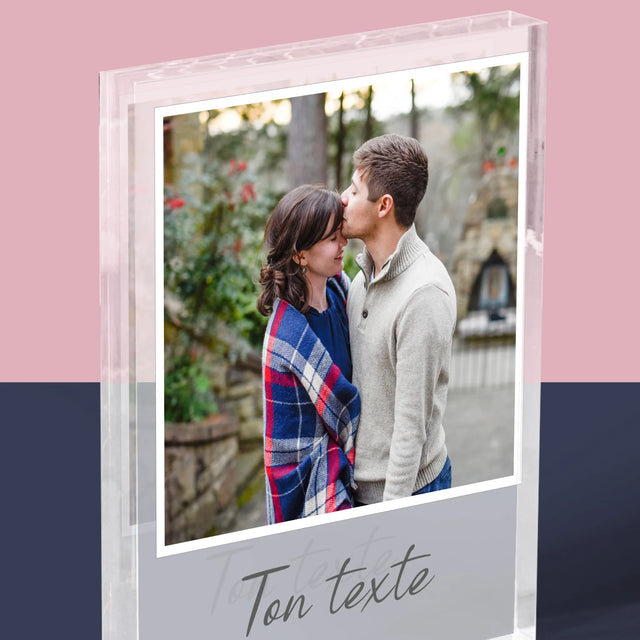 Photo Et Texte: Photo Et Texte - Bloc Acrylique