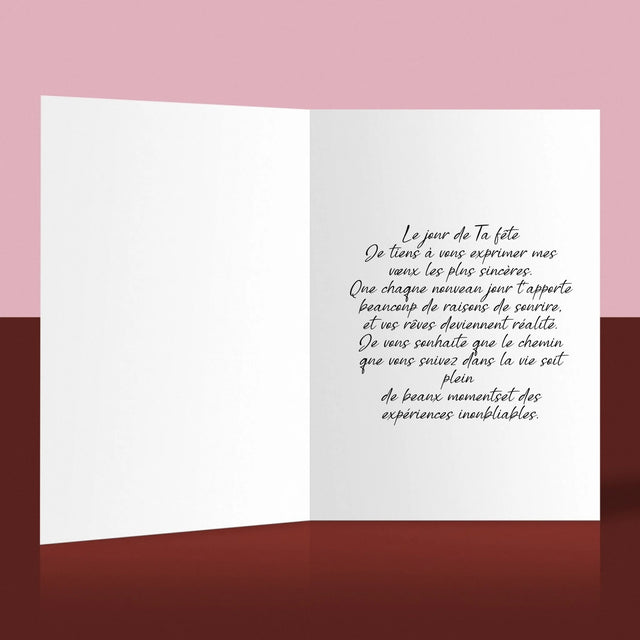 Photo Et Texte: Ta Photo Et Texte - Carte De Vœux