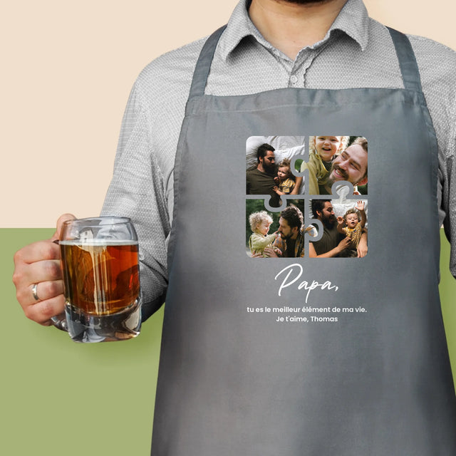Le Collage Photo: Casse-Tête Pour Papa - Tablier