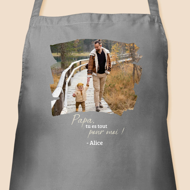 La Photo Et Un Texte: Une Carte Pour Papa - Tablier