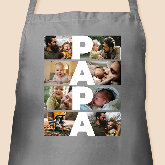 Le Collage Photo: Inscription Papa - Tablier