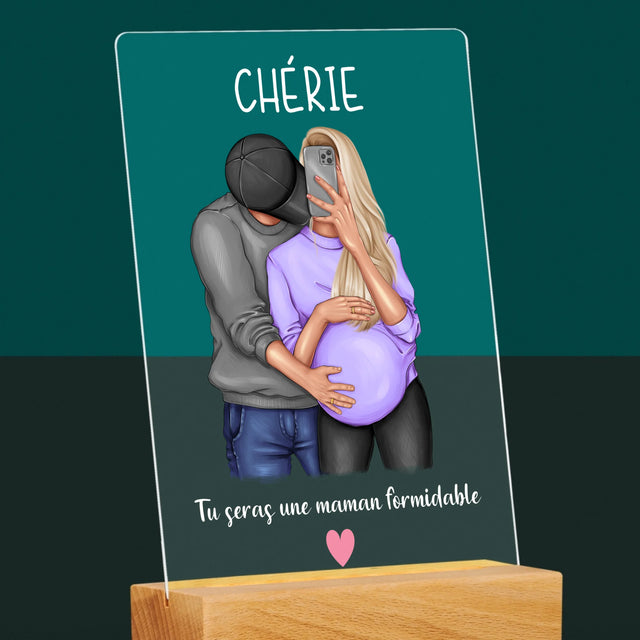 La Création Du Personnage: Tu Seras Une Maman Formidable - Impression Sur Verre Acrylique