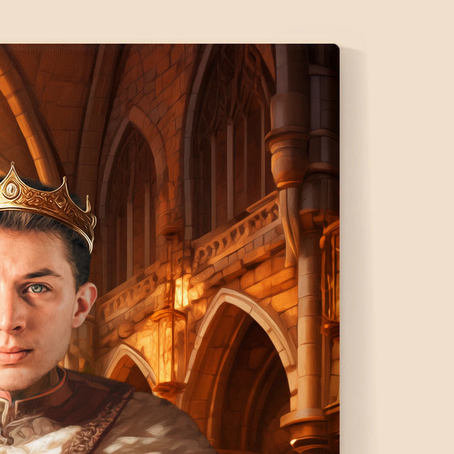 Le Portrait Royal: Le Roi - Image De La Toile