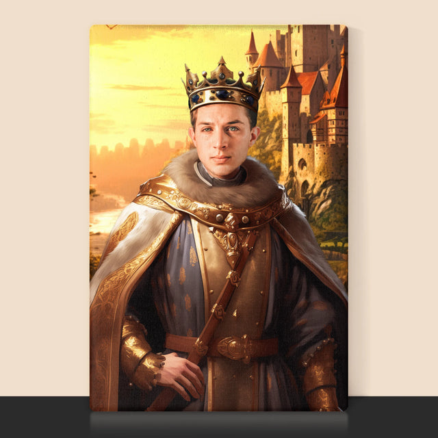 Le Portrait Royal : Roi Dans Les Jardins - Imprimez Avec Votre Photo 