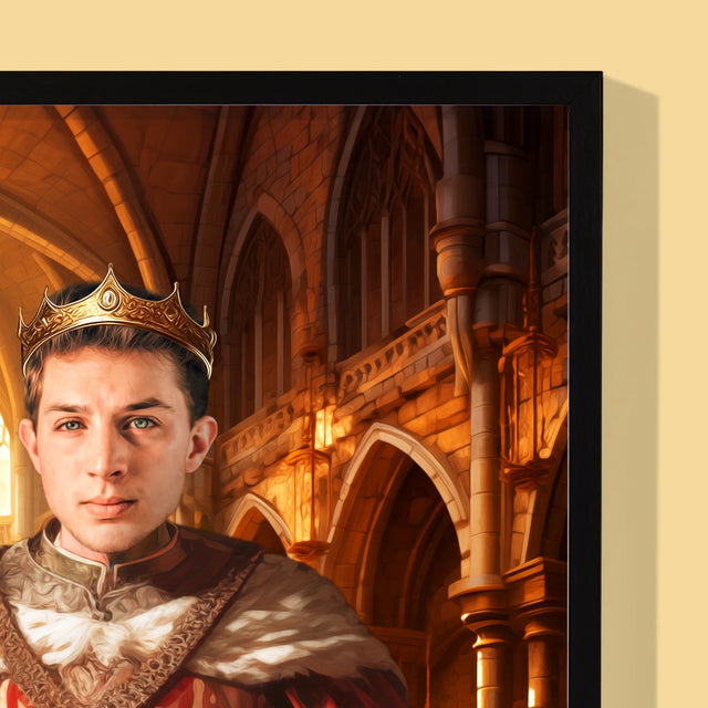 Le Portrait Royal: Le Roi - Image De La Toile