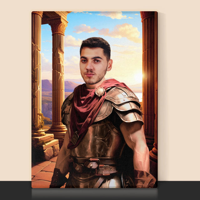 Le Portrait Royal : Guerrier - Imprimez Avec Votre Photo 