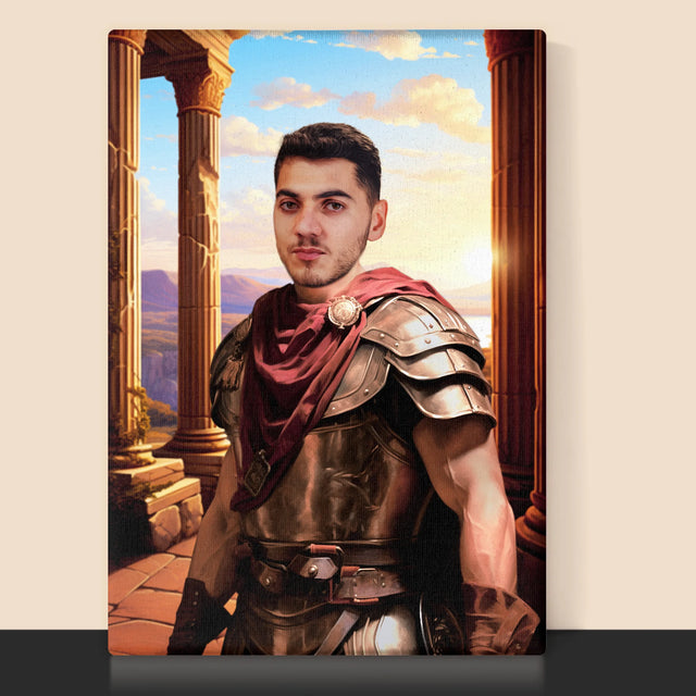 Le Portrait Royal : Guerrier - Imprimez Avec Votre Photo 