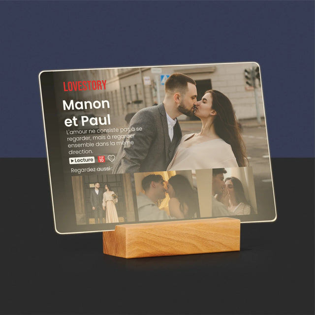 Collage Photo: Notre Histoire - Impression Sur Verre Acrylique