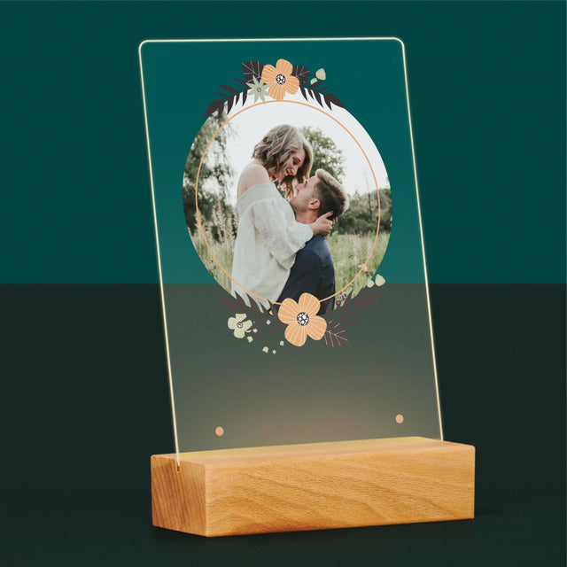 Photo Et Texte: Les Amoureux - Impression Sur Verre Acrylique