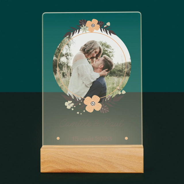 Photo Et Texte: Les Amoureux - Impression Sur Verre Acrylique