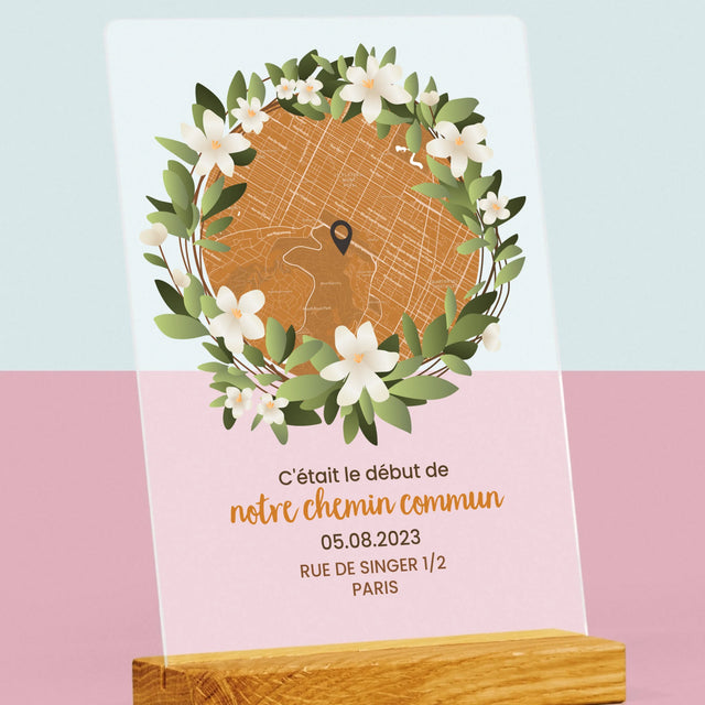 Plan De Ville: Le Début D'Un Chemin Commun  - Impression Sur Verre Acrylique