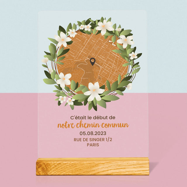 Plan De Ville: Le Début D'Un Chemin Commun  - Impression Sur Verre Acrylique