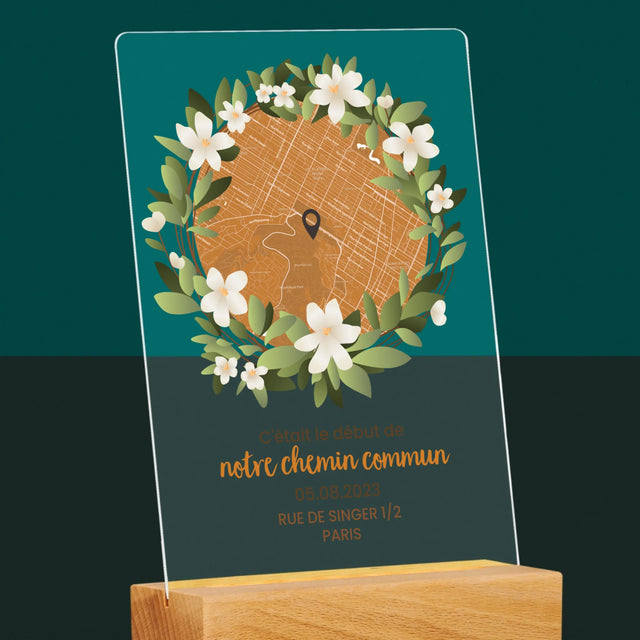 Plan De Ville: Le Début D'Un Chemin Commun  - Impression Sur Verre Acrylique