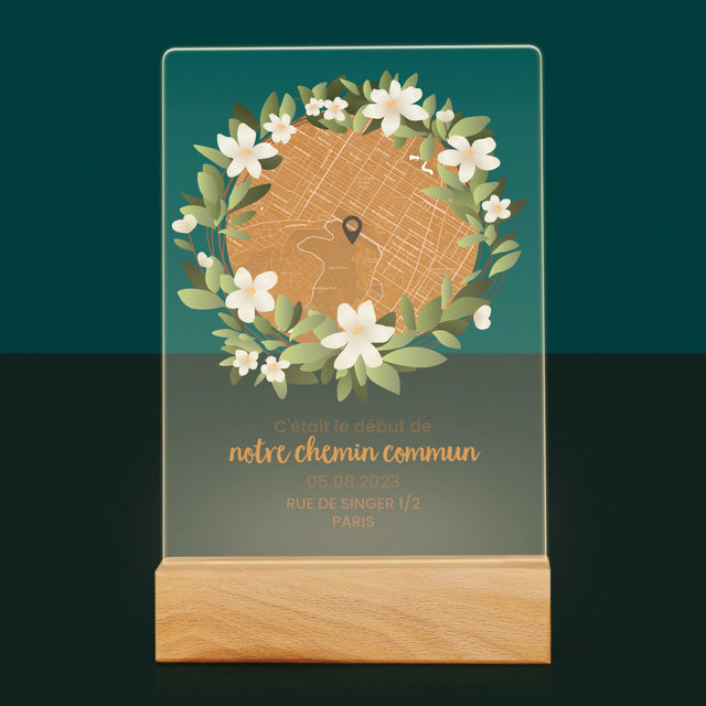 Plan De Ville: Le Début D'Un Chemin Commun  - Impression Sur Verre Acrylique