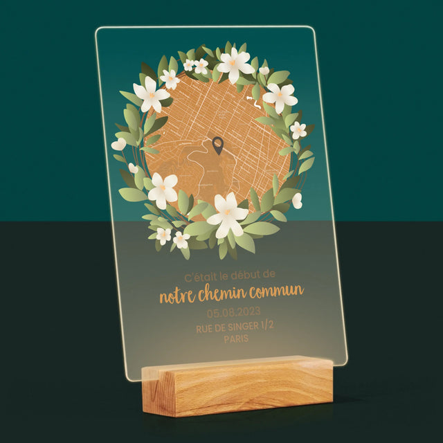 Plan De Ville: Le Début D'Un Chemin Commun  - Impression Sur Verre Acrylique