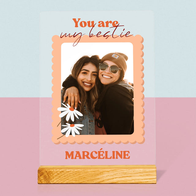 Collage Photo: Photo Besties  - Impression Sur Verre Acrylique