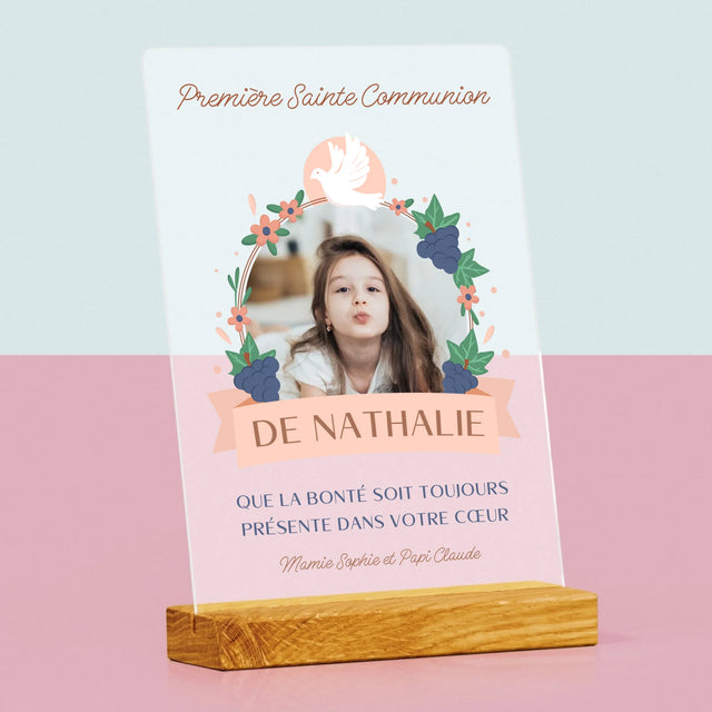 Photo Et Texte: Bonté Dans Le Cœur, La Communion - Impression Sur Verre Acrylique 