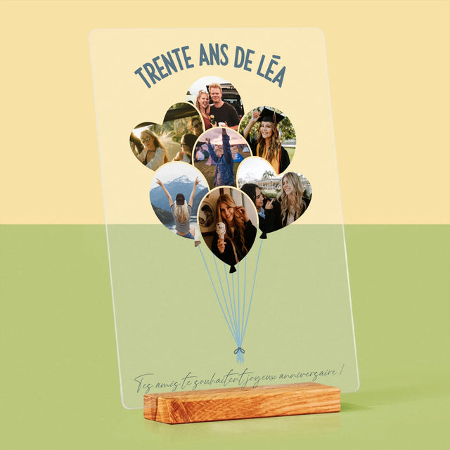 Forme Des Photos: Trente Ans Ballons - Impression Sur Verre Acrylique