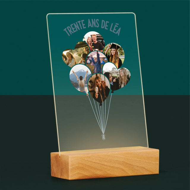 Forme Des Photos: Trente Ans Ballons - Impression Sur Verre Acrylique
