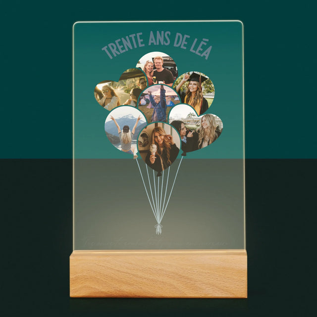 Forme Des Photos: Trente Ans Ballons - Impression Sur Verre Acrylique