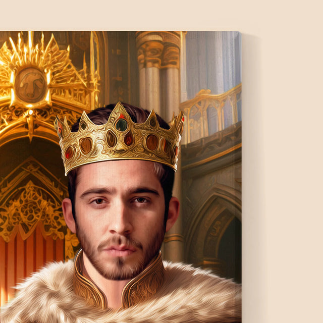 Le portrait royal : Roi et Reine - Imprimez avec votre photo 