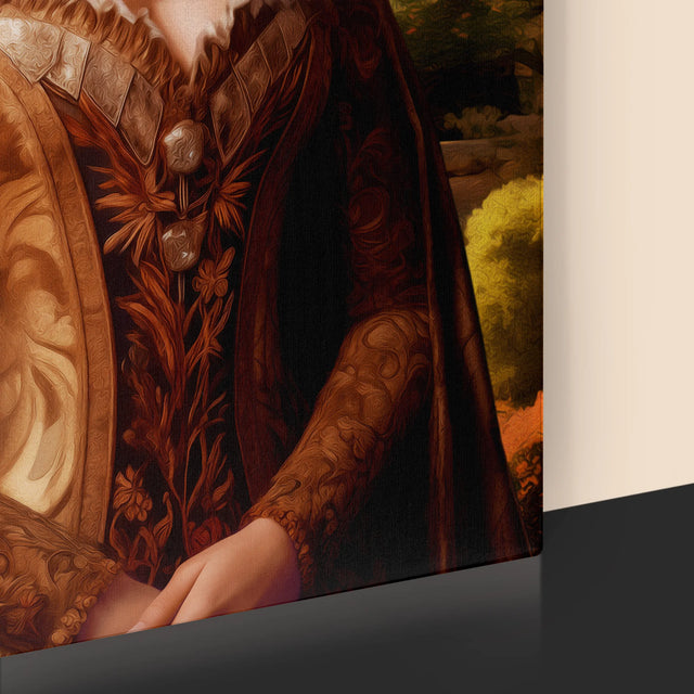 Le Portrait Royal : Reine Dans Les Jardins - Imprimez Avec Votre Photo 