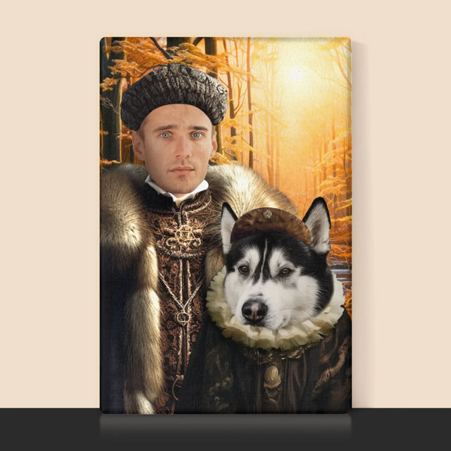 Le portrait royal : La noblesse en chasse - Imprimez avec votre photo 