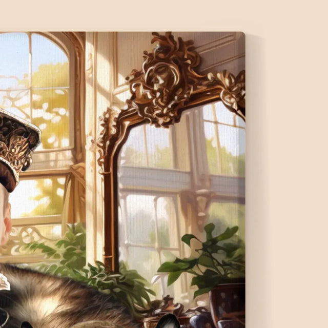 Le Portrait Royal : Noble Avec Animal De Compagnie - Imprimez Avec Votre Photo 