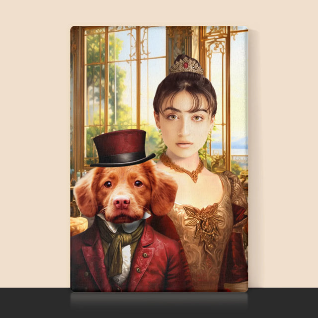 Le Portrait Royal : Dame Avec Animal De Compagnie - Imprimez Avec Votre Photo 