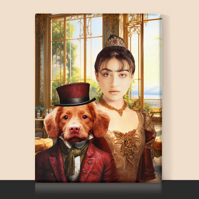 Le Portrait Royal : Dame Avec Animal De Compagnie - Imprimez Avec Votre Photo 