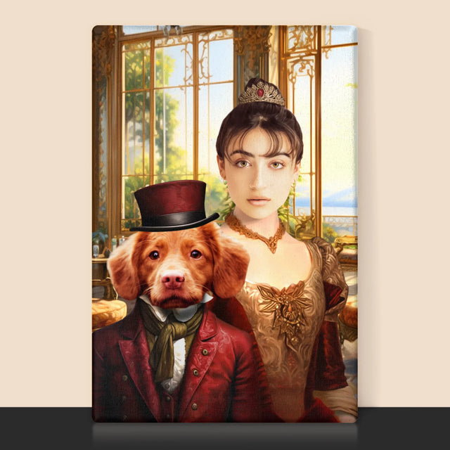 Le Portrait Royal : Dame Avec Animal De Compagnie - Imprimez Avec Votre Photo 