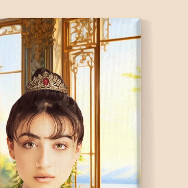 Le Portrait Royal : Dame Avec Animal De Compagnie - Imprimez Avec Votre Photo 