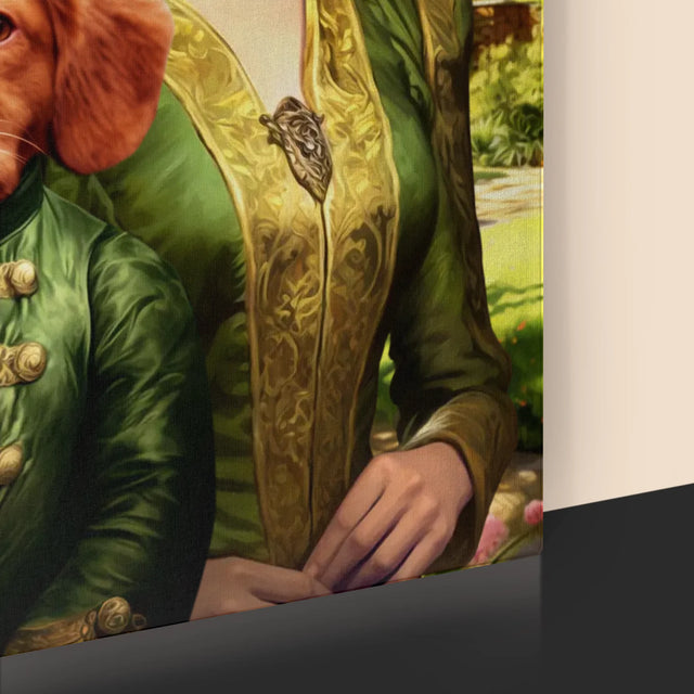 Le portrait royal : Dame en promenade - Imprimez avec votre photo 