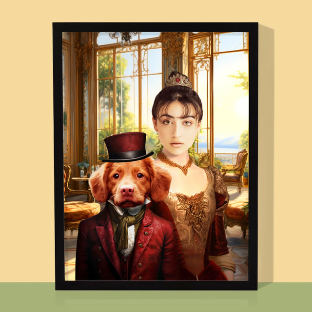 Le Portrait Royal : Dame Avec Animal De Compagnie - Imprimez Avec Votre Photo 