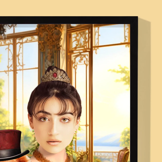 Le Portrait Royal : Dame Avec Animal De Compagnie - Imprimez Avec Votre Photo 