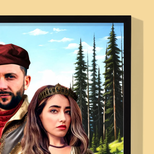 Le Portrait Royal : Couple De Cour - Imprimez Avec Votre Photo 