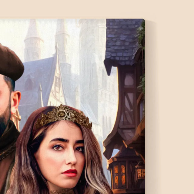 Portrait royal : Couple noble - Imprimez avec votre photo | FR