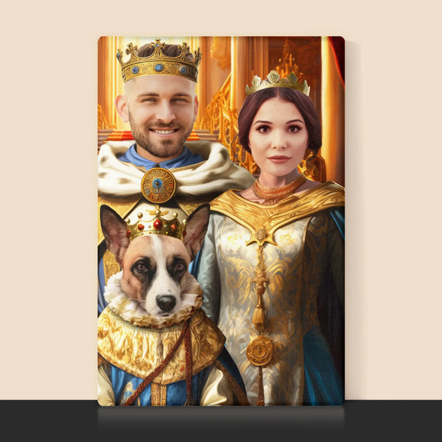 Le Portrait Royal : Dirigeants Avec Animal De Compagnie - Imprimez Avec Votre Photo 