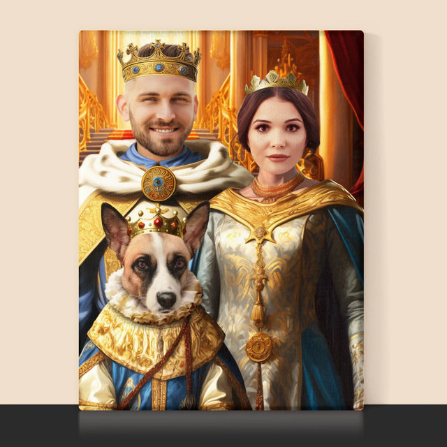 Le Portrait Royal : Dirigeants Avec Animal De Compagnie - Imprimez Avec Votre Photo 