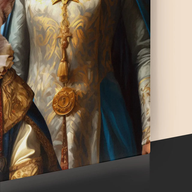 Le Portrait Royal : Dirigeants Avec Animal De Compagnie - Imprimez Avec Votre Photo 