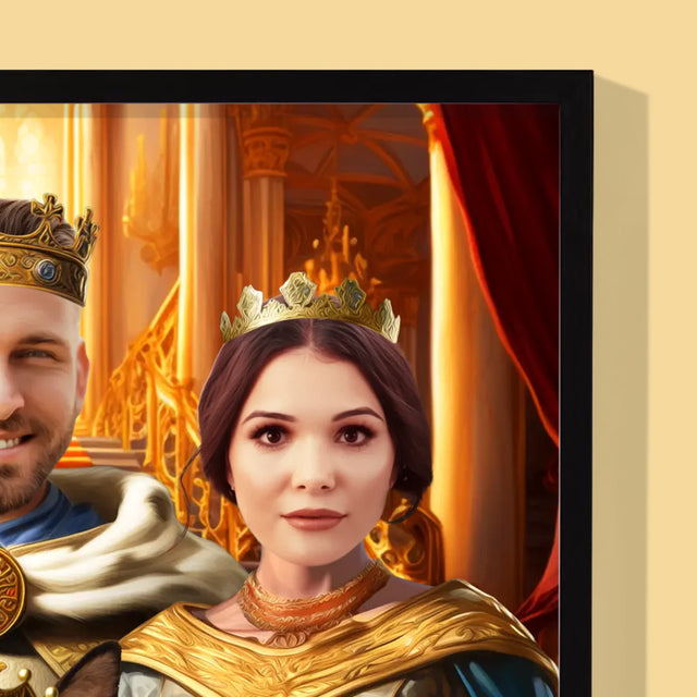 Le Portrait Royal : Dirigeants Avec Animal De Compagnie - Imprimez Avec Votre Photo 