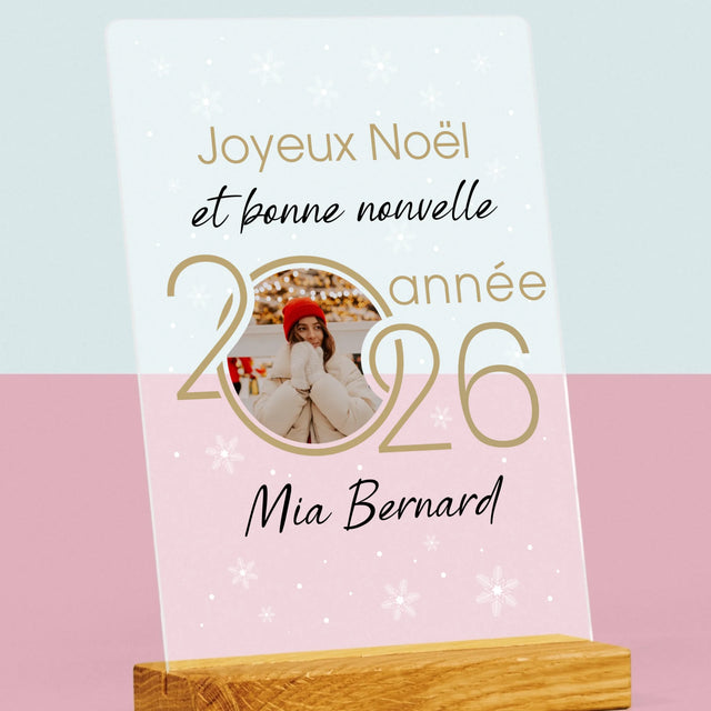 Le Collage Photo: Bonne Nouvelle Année - Impression Sur Verre Acrylique
