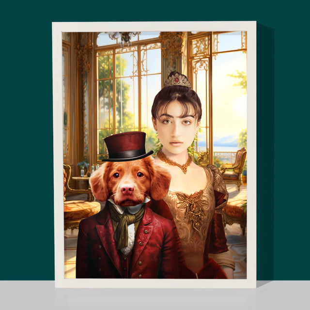 Le Portrait Royal : Dame Avec Animal De Compagnie - Imprimez Avec Votre Photo 