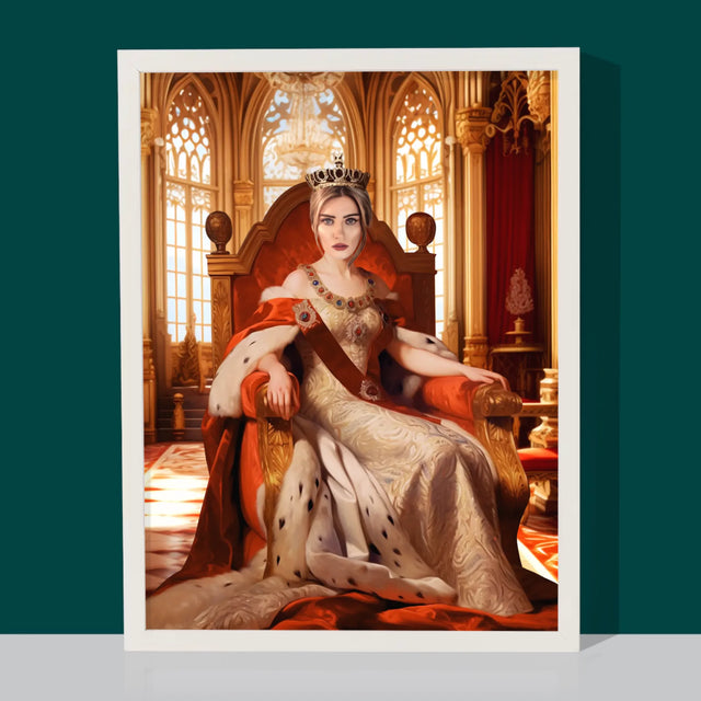 Le Portrait Royal : Couronnement De La Reine - Imprimez Avec Votre Photo 