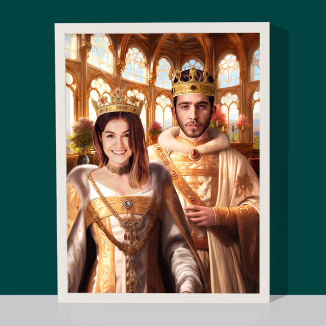 Le portrait royal : Mariage royal - Imprimez avec votre photo 