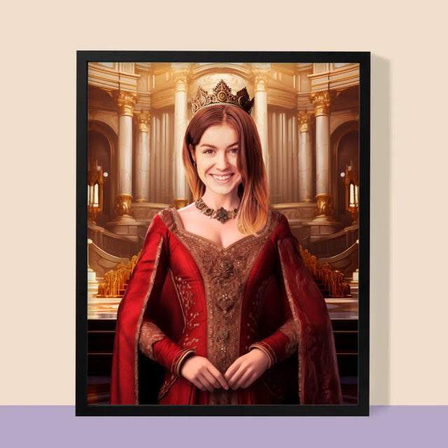 Portrait royal : Reine - Imprimez avec votre photo | FR
