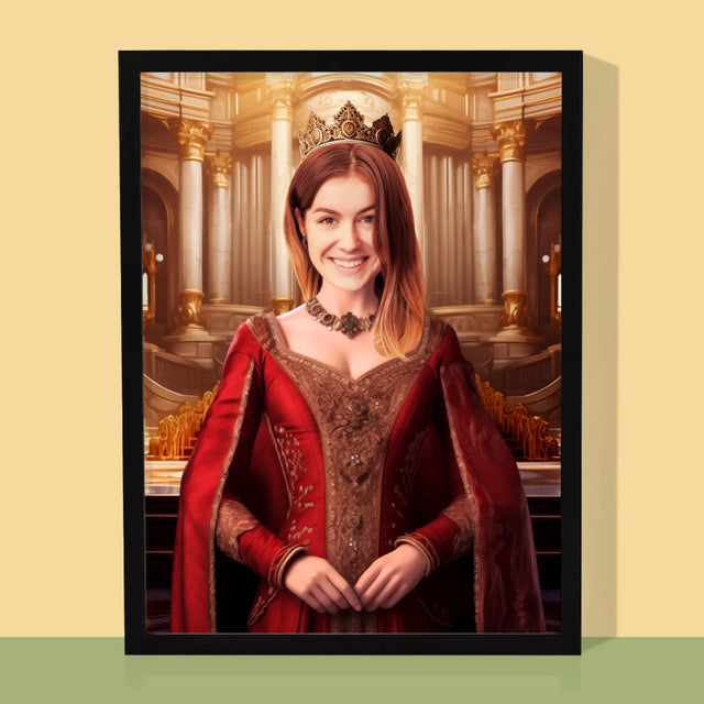Portrait royal : Reine - Imprimez avec votre photo | FR