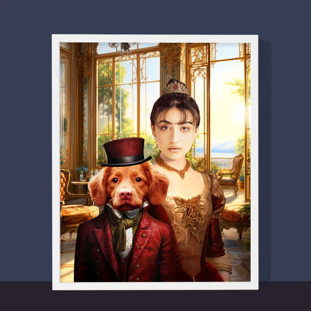 Le Portrait Royal : Dame Avec Animal De Compagnie - Imprimez Avec Votre Photo 