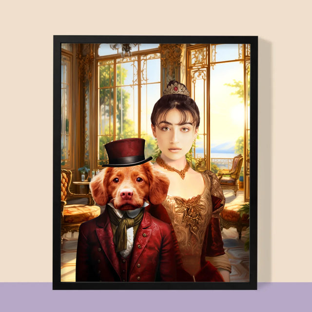 Le Portrait Royal : Dame Avec Animal De Compagnie - Imprimez Avec Votre Photo 