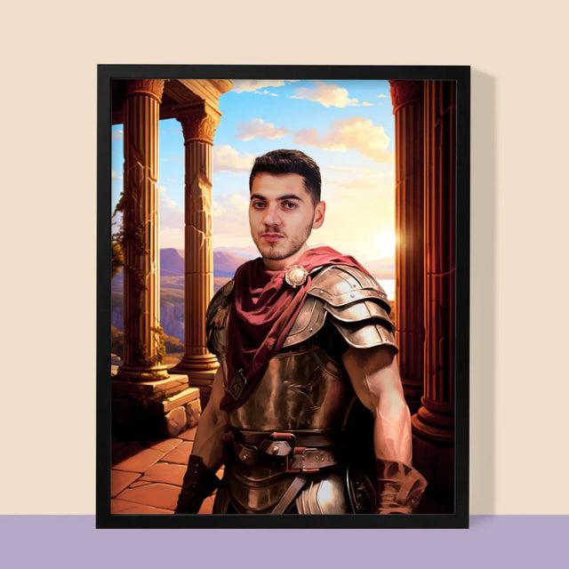 Le Portrait Royal : Guerrier - Imprimez Avec Votre Photo 